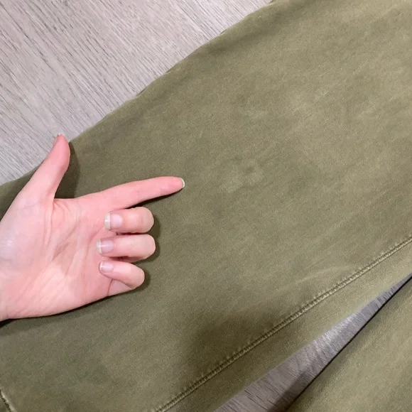 SPANX Olive Green High-Rise Wide Leg Pants - Picture 5 of 12